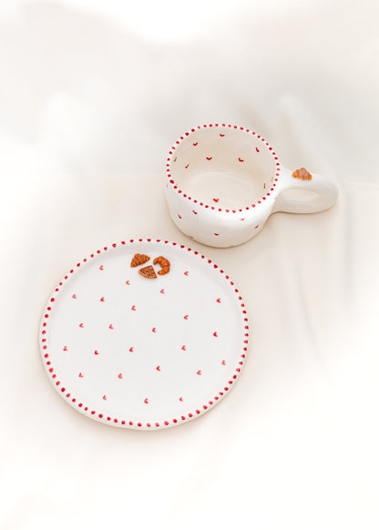 Heart Cup + Plate Pack