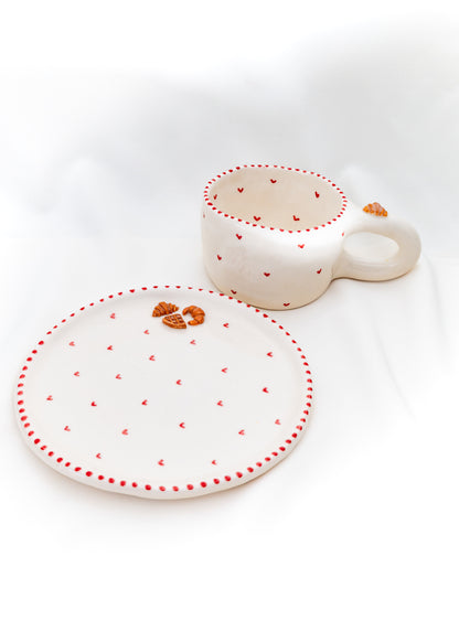 Heart Cup + Plate Pack