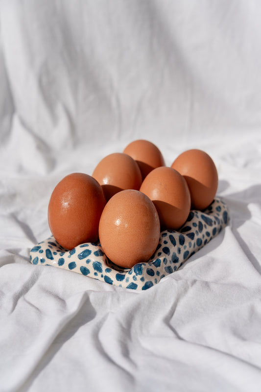 Blue Dots Egg Cup 6 units.