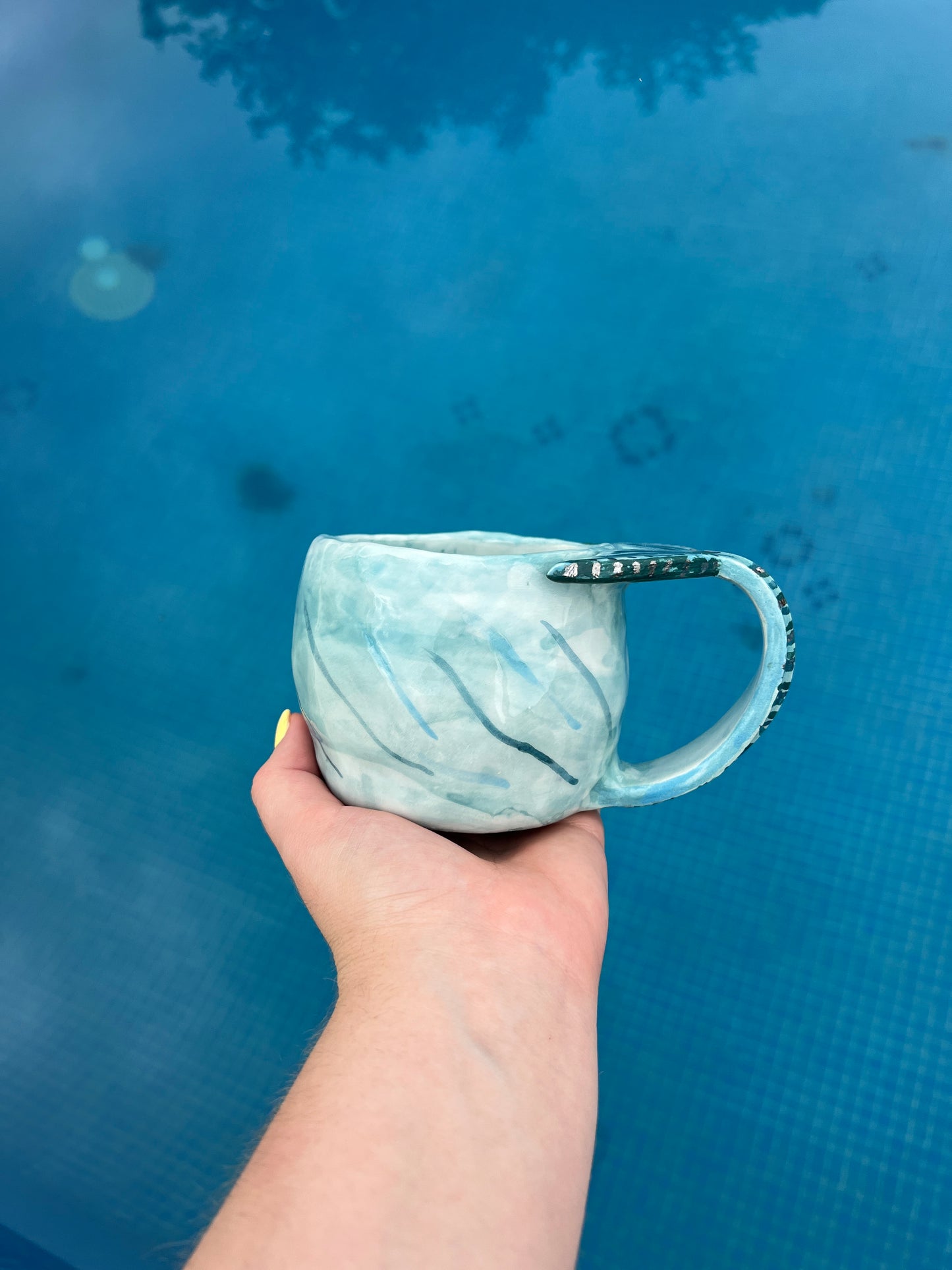 Taza sirena plata